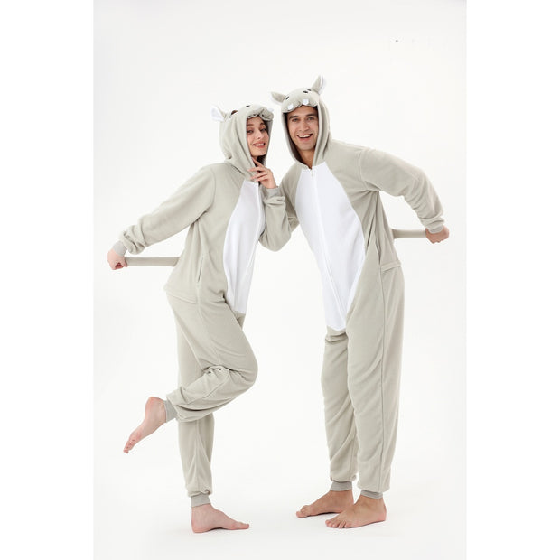 Animal Onesie Fleece Cosplay Sleepwear