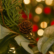 Christmas Cedar Wreath Full Luxe Greenery Holiday Door Festive Pinecone & Berry Accent FBA Shipment