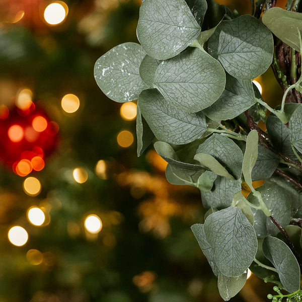 Christmas Eucalyptus Wreath Green Door Wreath Fake Leaf Garland Wedding Home Frontdoor Decor FBA Shipment