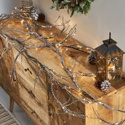 18 Foot Paper Flower Wreath With LED Lights