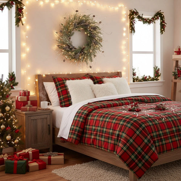 Christmas Pine Wreath Pinecone & Greenery Holiday Door Decoration Pre-Lit Or Natural Style For Festive Home Decor FBA Shipment