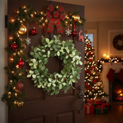 Christmas Cedar Wreath Full Luxe Greenery Holiday Door Festive Pinecone & Berry Accent FBA Shipment