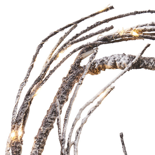 18 Foot Paper Flower Wreath With LED Lights