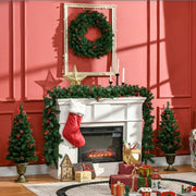 HOMCOM 4-Piece Prelit Christmas Set
