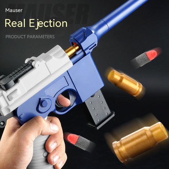 Cast Shell Mauser Soft Bullet Gun Barker Model Guns Classic Nostalgic Boy Battle Hand Model Guns
