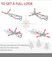 HOMCOM 4-Piece Prelit Christmas Set